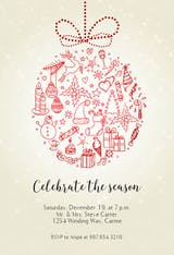 Seasonal Symbols - Invitación De Navidad